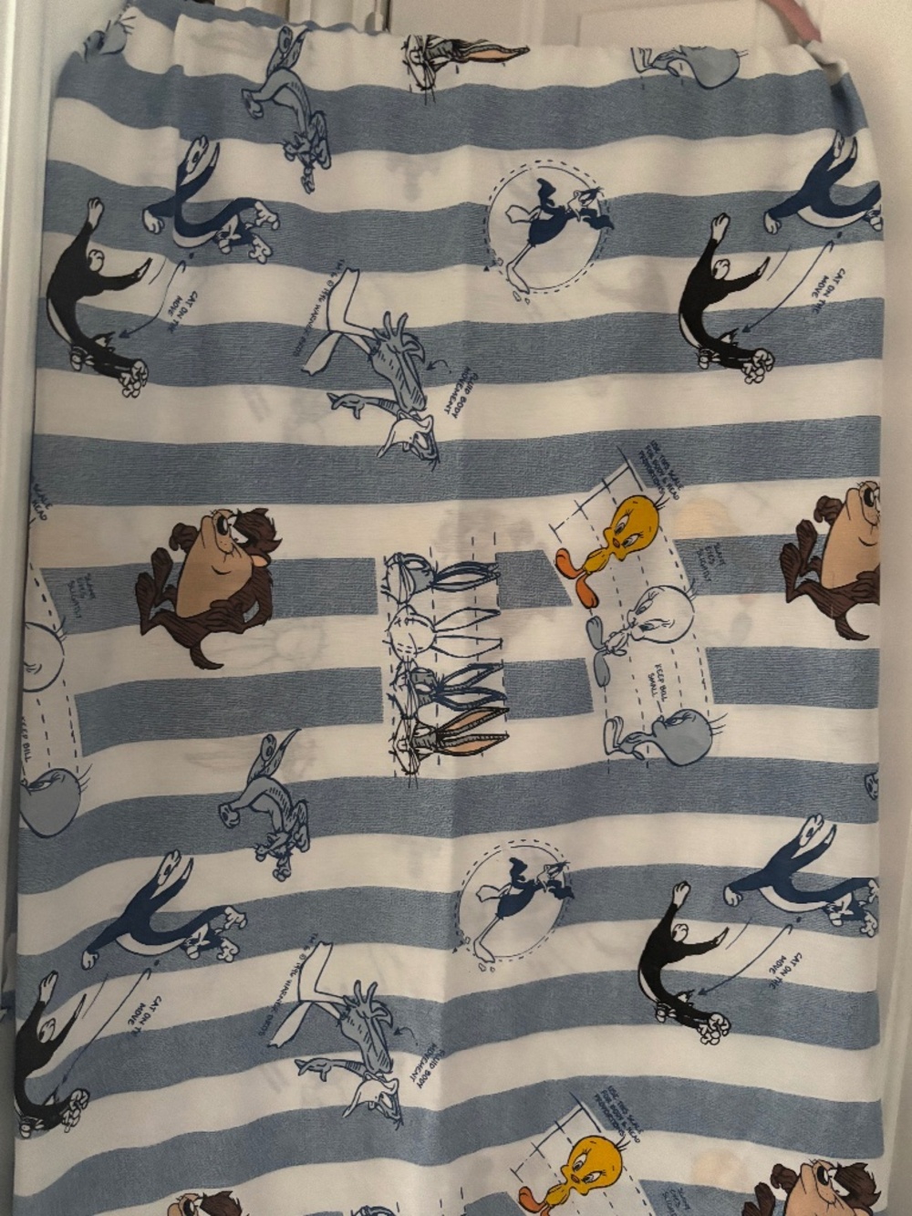 Vintage Looney Tunes Style Guide Twin Flat Sheet